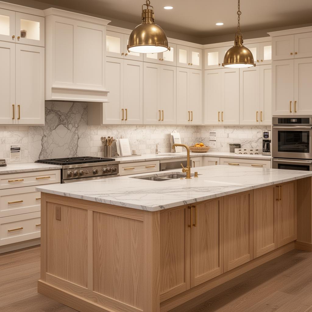 Two-tone perimeter + rift oak island