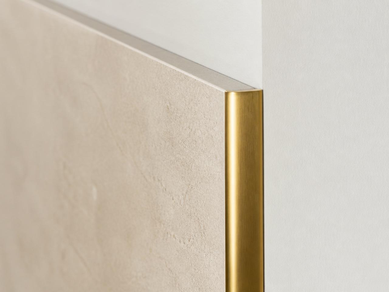 Painted wall meeting tile